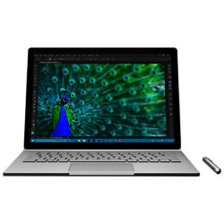 Microsoft Surface Book, Intel Core i7, 8GB RAM, 256GB, 13.5 PixelSense Touch Screen, Silver